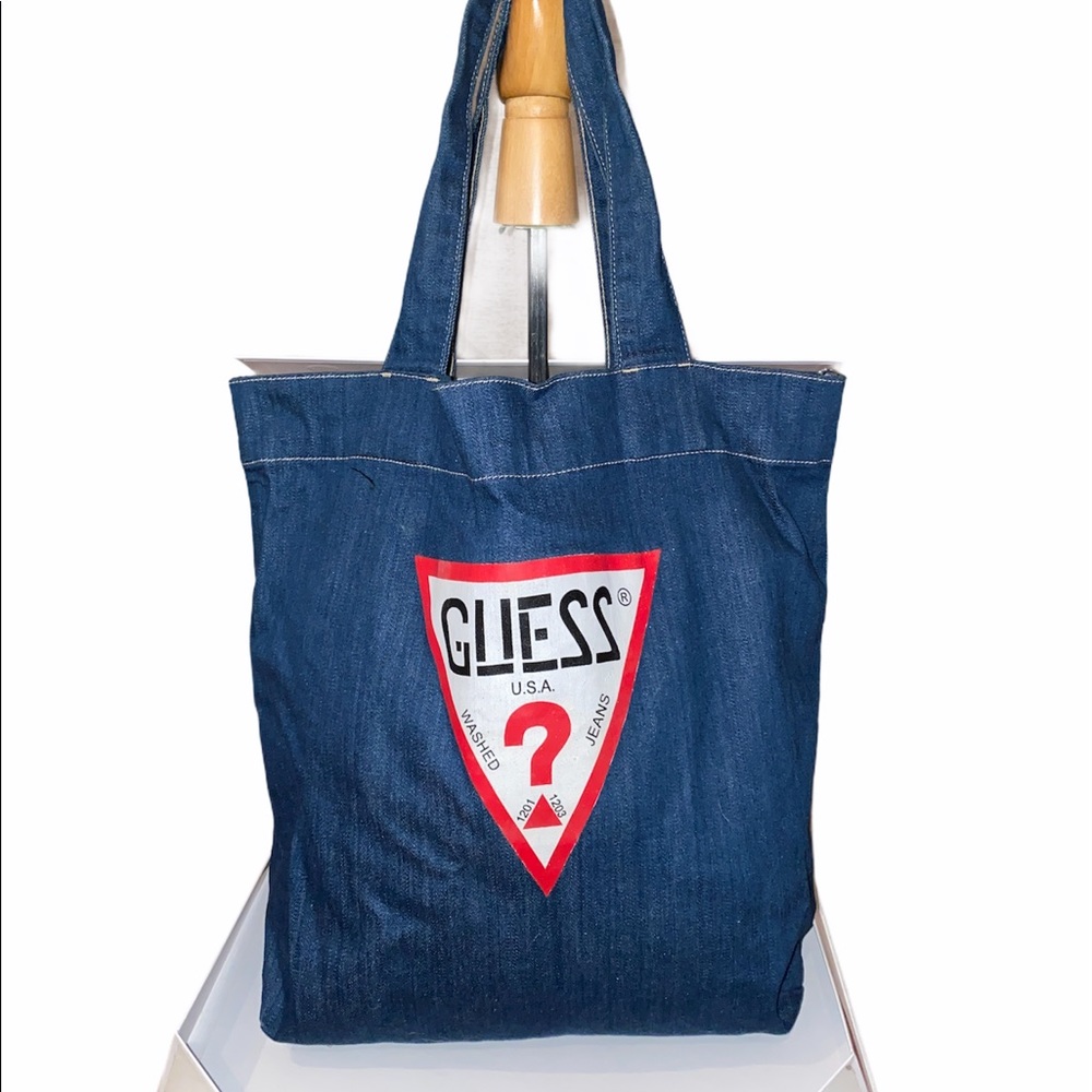 GUESS DENIM TOTE BAG